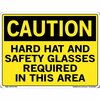 Vestil Sign, Caution, 12.5x9.5", Label/Decal, .011, SI-C-46-B-LB-011 SI-C-46-B-LB-011